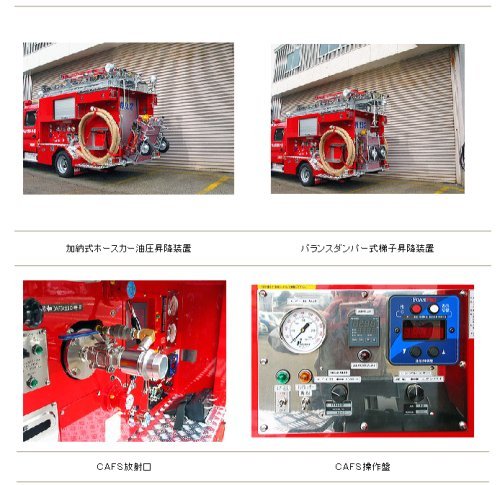 Nagano CD－Ⅰ型消防ポンプ自動車（600L水槽付CAFS搭載）